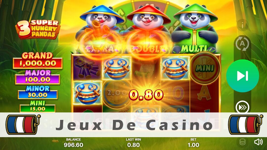 Démo de la machine à sous 3 Super Hungry Pandas Slot