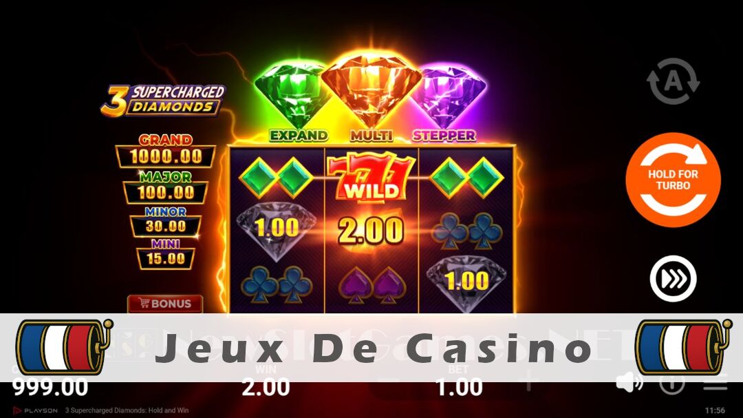 Démo de la machine à sous 3 Supercharged Diamonds Slot