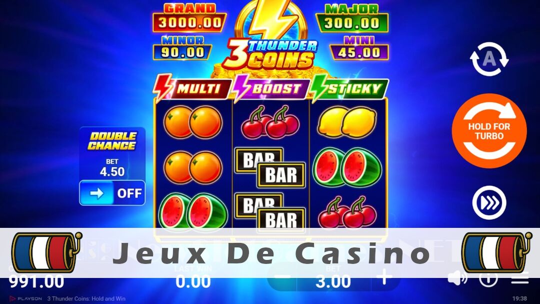 Démo de la machine à sous 3 Thunder Coins Hold and Win Slot