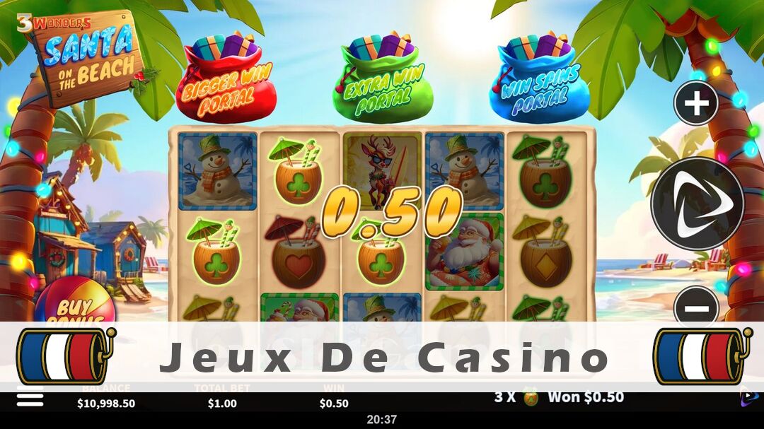 Démo de la machine à sous 3 Wonders Santa On The Beach Slot