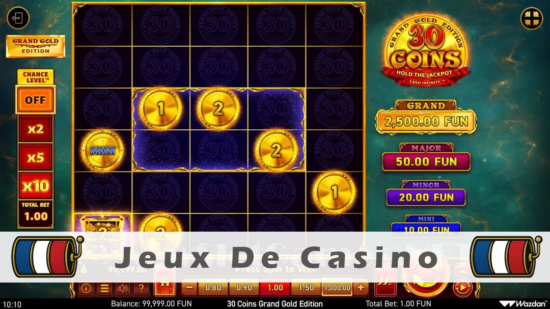 Démo de la machine à sous 30 Coins Grand Gold Edition Slot