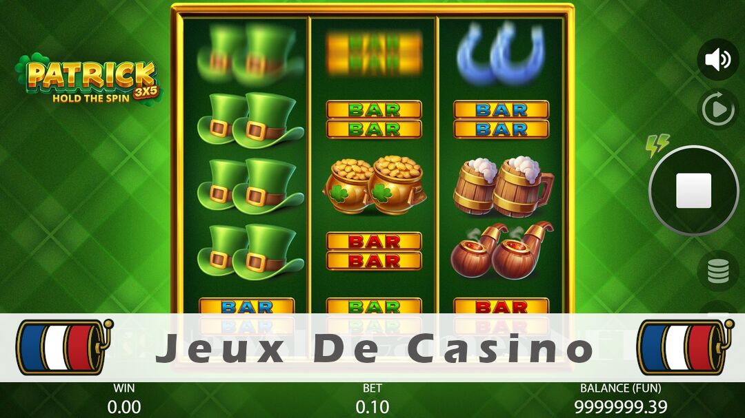 Démo de la machine à sous 3x5 Patrick Hold the Spin Slot