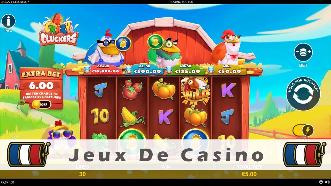 Démo de la machine à sous 4 Crazy Cluckers Slot