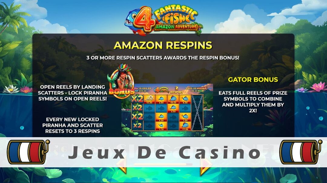 Démo de la machine à sous 4 Fantastic Fish Amazon Adventure Slot