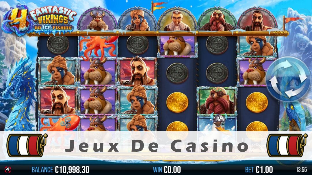Démo de la machine à sous 4 Fantastic Vikings Go Ice Fishing Slot