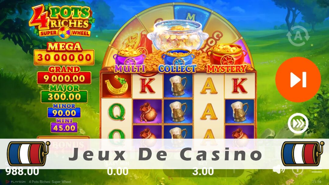 Démo de la machine à sous 4 Pots Riches Super Wheel Slot