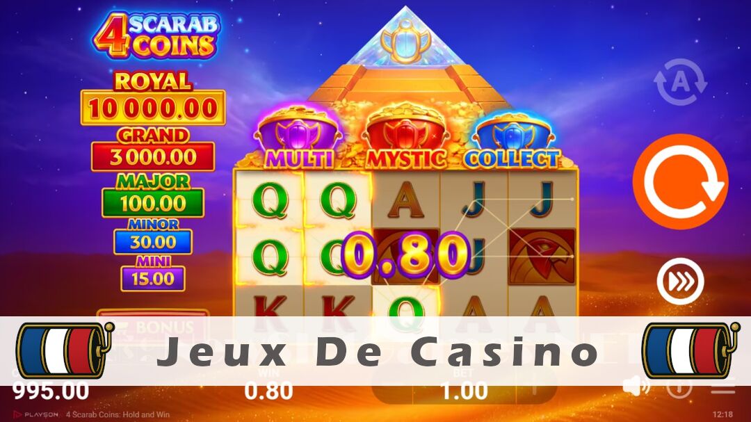 Démo de la machine à sous 4 Scarab Coins Slot