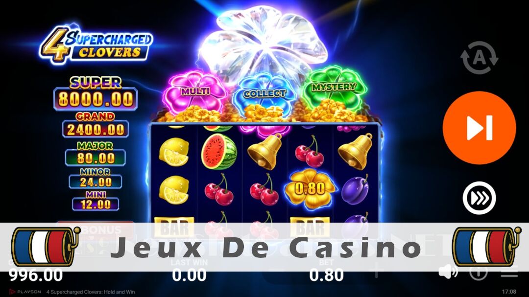 Démo de la machine à sous 4 Supercharged Clovers Hold and Win Slot