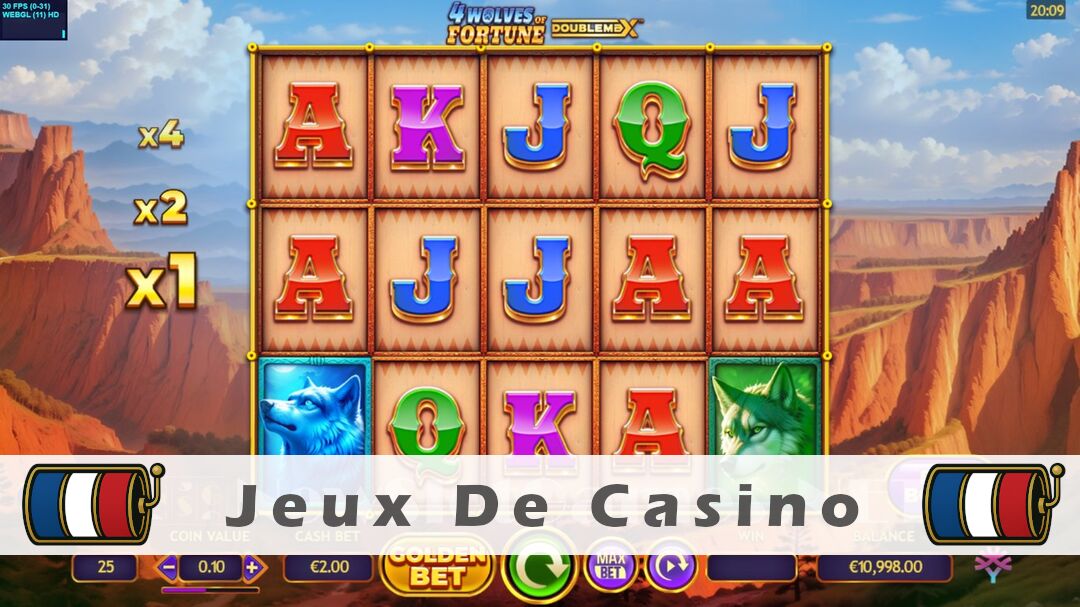 Démo de la machine à sous 4 Wolves of Fortune DoubleMax Slot