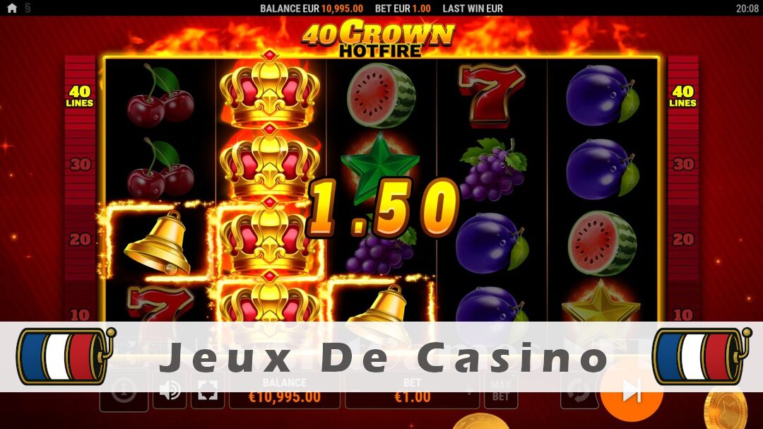 Démo de la machine à sous 40 Crown Hotfire Slot