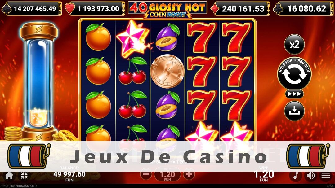 Démo de la machine à sous 40 Glossy Hot Coin Boost Slot
