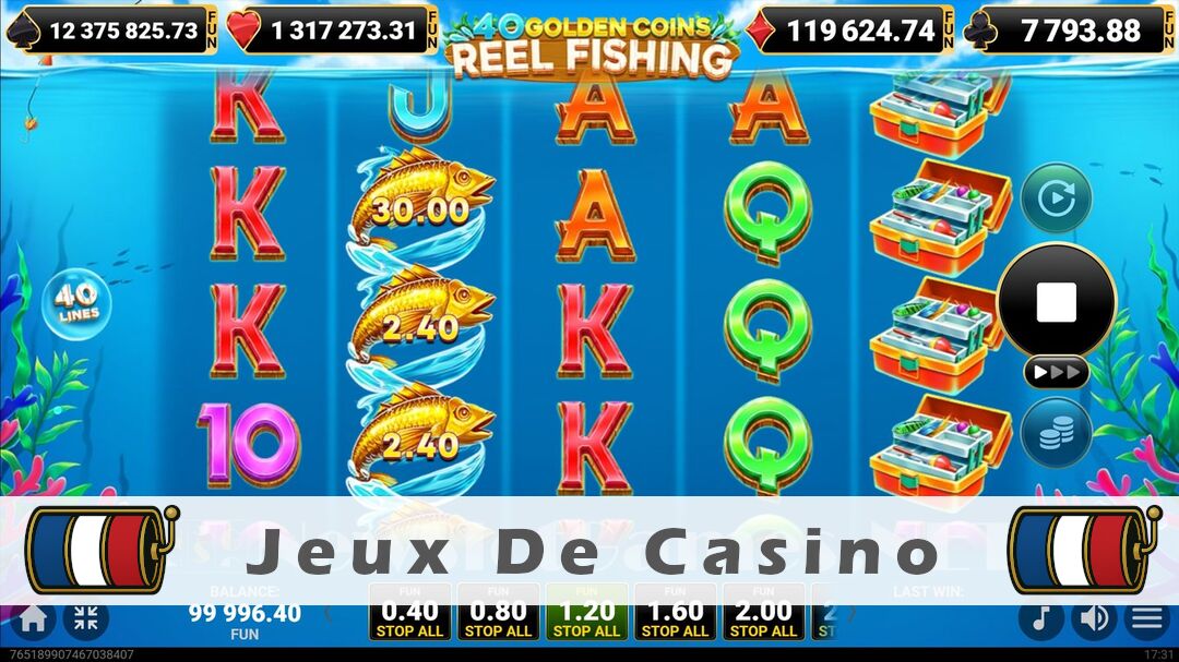 Démo de la machine à sous 40 Golden Coins Reel Fishing Slot