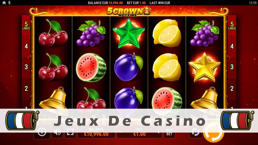 Démo de la machine à sous 5 Crown Hotfire Slot