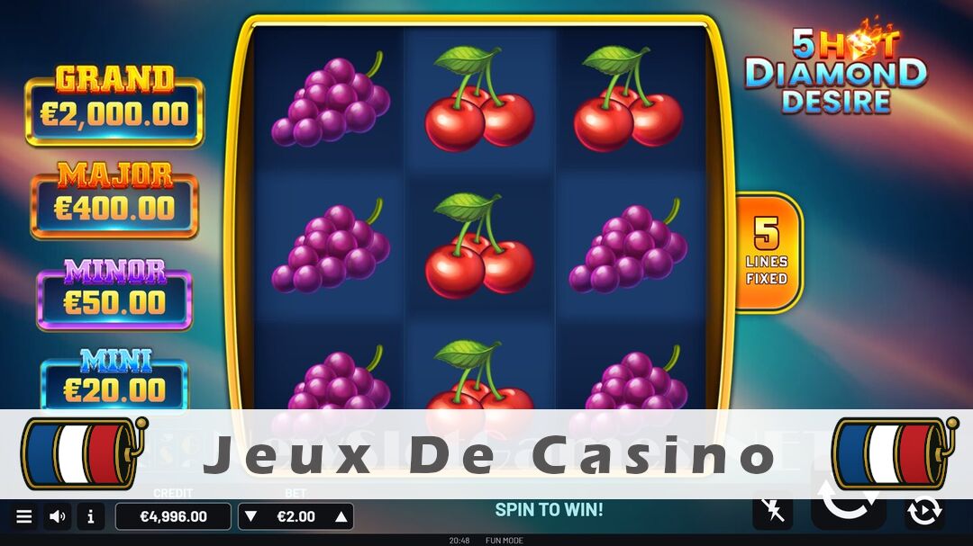 Démo de la machine à sous 5 Hot Diamond Desire Slot