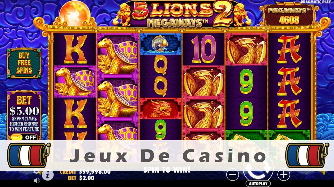 Démo de la machine à sous 5 Lions Megaways 2 Slot