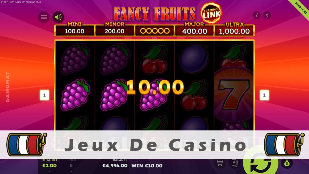 Démo de la machine à sous 7 Fancy Fruits Flaming Link Slot