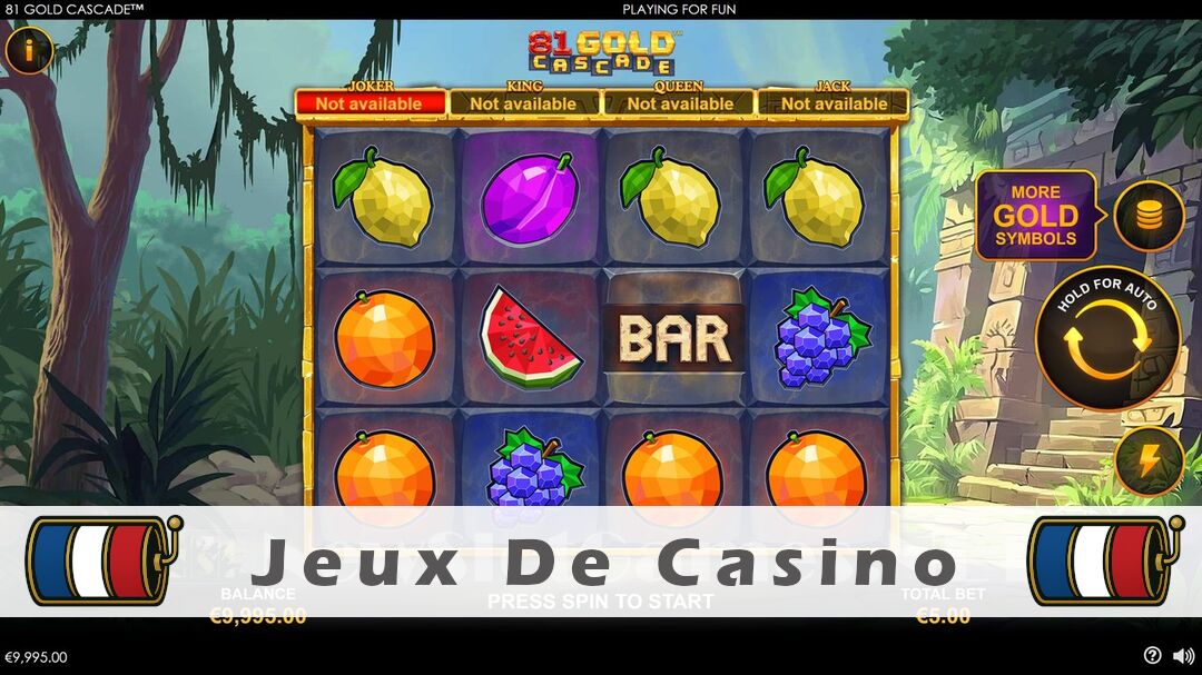 Démo de la machine à sous 81 Gold Cascade Slot