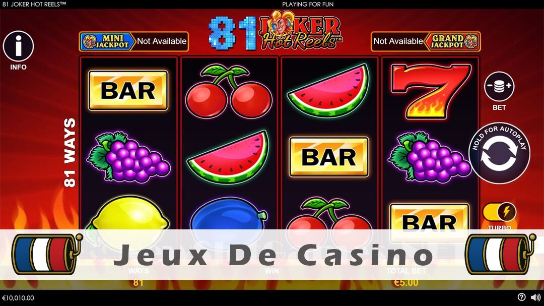 Démo de la machine à sous 81 Joker Hot Reels Slot