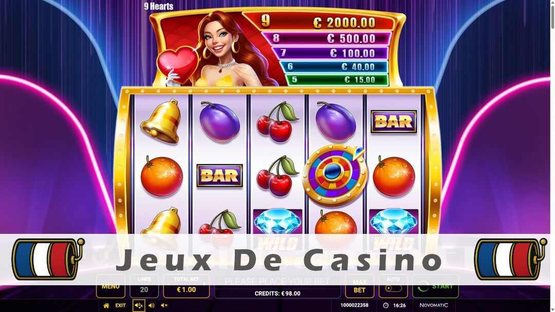 Démo de la machine à sous 9 Hearts Slot