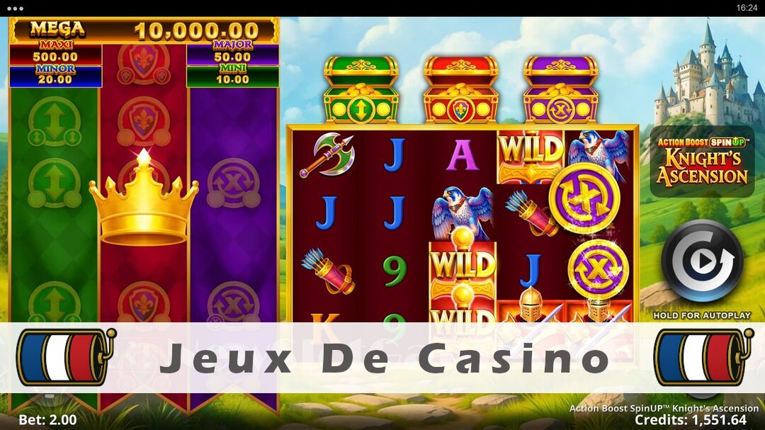 Démo de la machine à sous Action Boost SpinUP Knights Ascension Slot