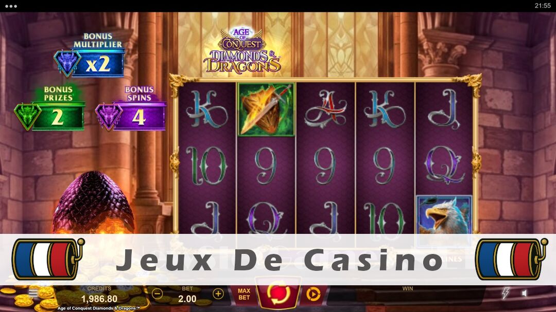 Démo de la machine à sous Age of Conquest Diamonds & Dragons Slot