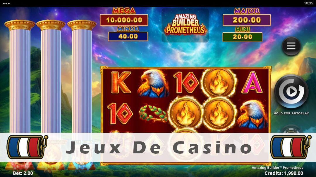 Démo de la machine à sous Amazing Builder Prometheus Slot
