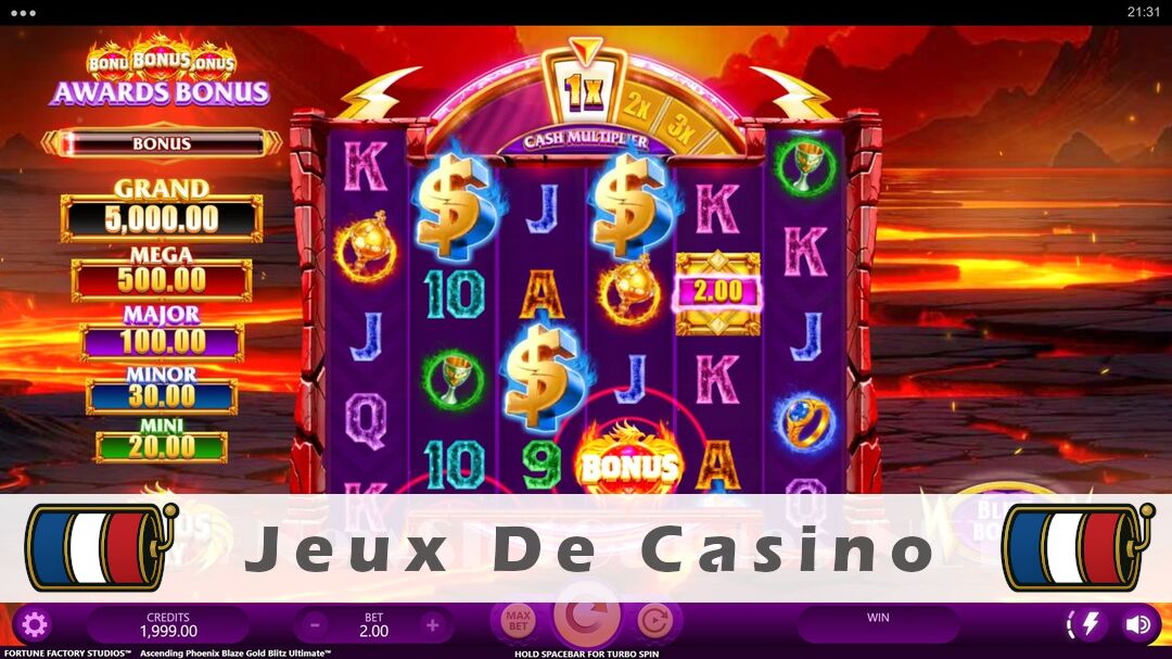 Démo de la machine à sous Ascending Phoenix Blaze Gold Blitz Ultimate Slot