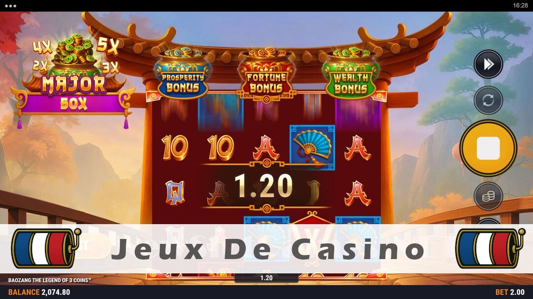 Démo de la machine à sous Baozang The Legend of 3 Coins Slot