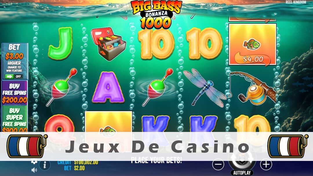 Démo de la machine à sous Big Bass Bonanza 1000 Slot