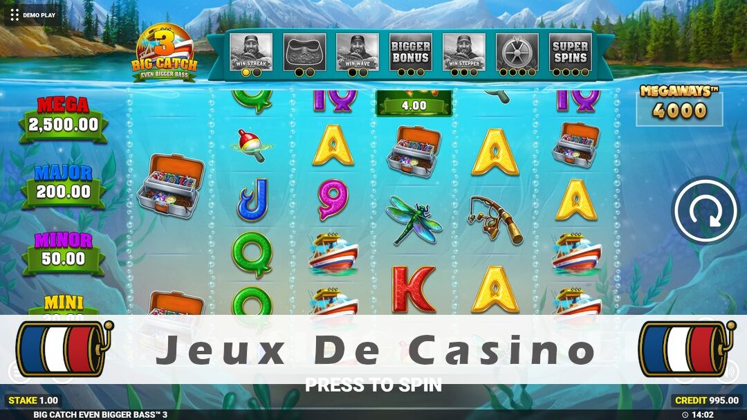 Démo de la machine à sous Big Catch Even Bigger Bass 3 Slot