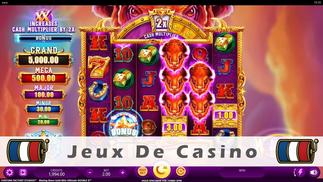 Démo de la machine à sous Blazing Bison Gold Blitz Ultimate Double X Slot