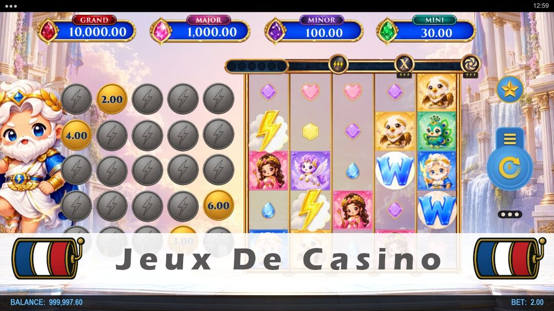Démo de la machine à sous Bolts of Zeus Coin Grid Slot