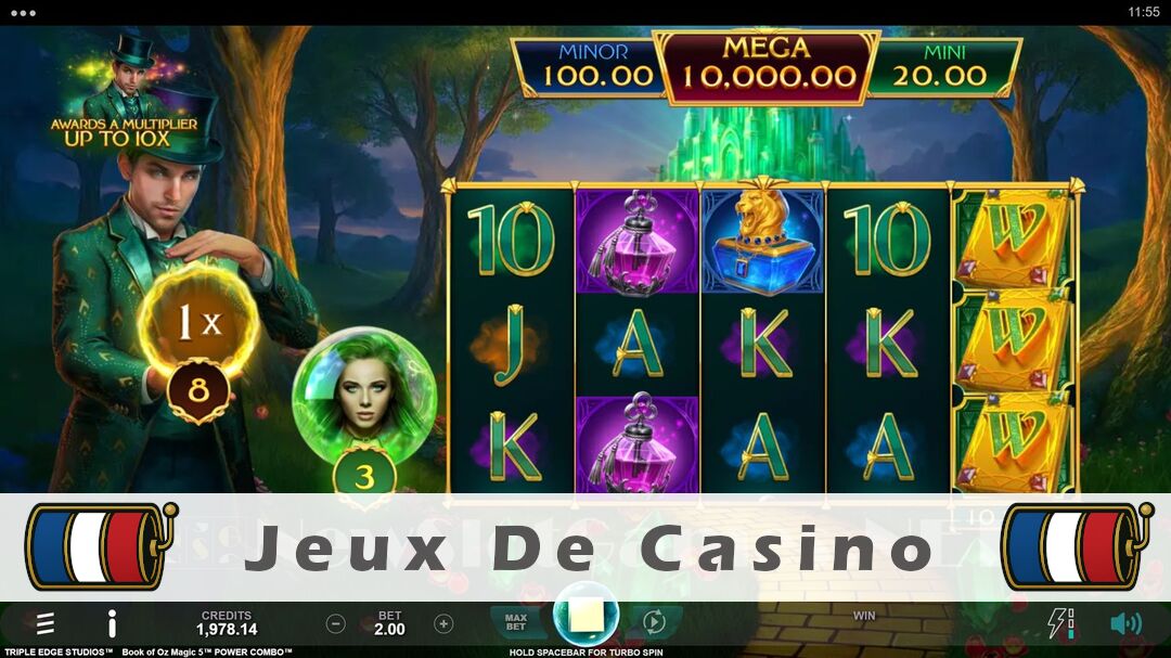Démo de la machine à sous Book of Oz Magic 5 Power Combo Slot