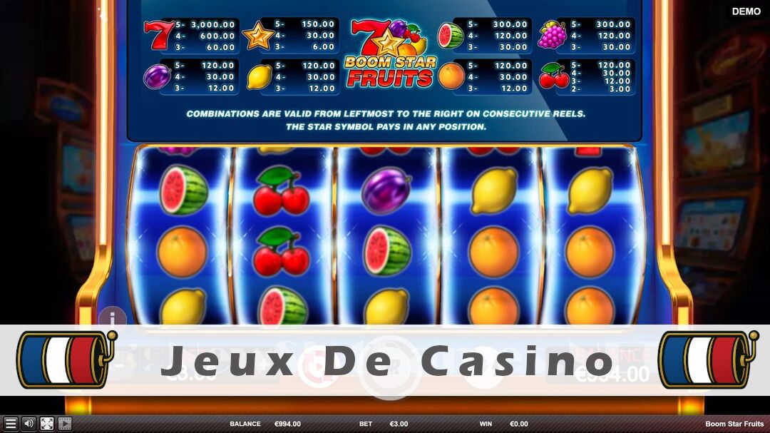 Démo de la machine à sous Boom Star Fruits Slot