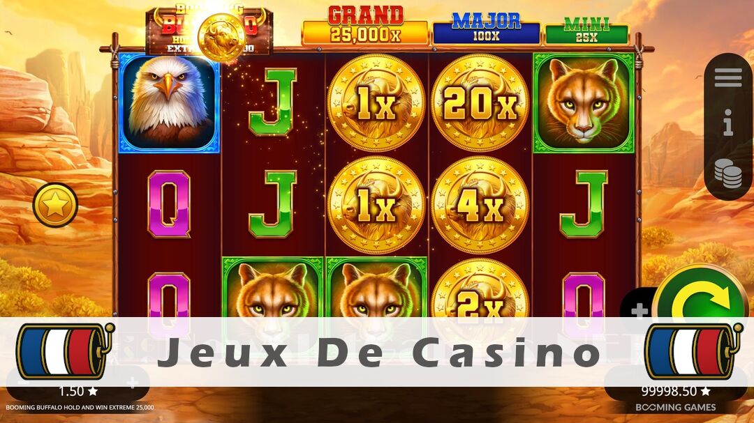 Démo de la machine à sous Booming Buffalo Hold and Win Extreme 25000 Slot