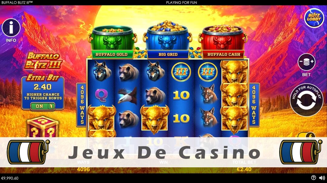 Démo de la machine à sous Buffalo Blitz 3 Slot