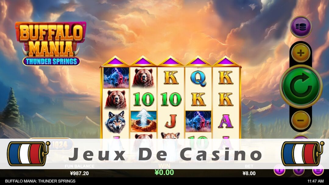 Démo de la machine à sous Buffalo Mania Thunder Springs Slot