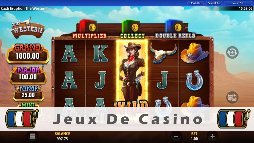 Démo de la machine à sous Cash Eruption The Western Slot