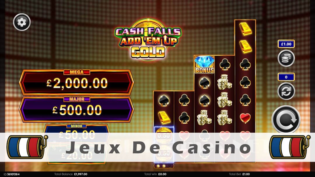 Démo de la machine à sous Cash Falls Add Em Up Gold Slot