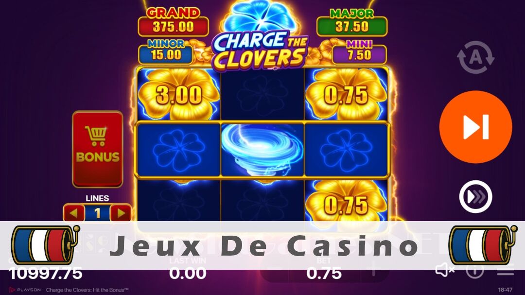 Démo de la machine à sous Charge the Clovers Slot