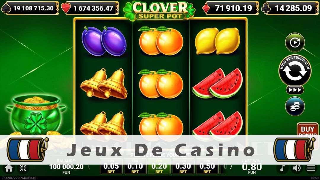 Démo de la machine à sous Clover Super Pot Slot