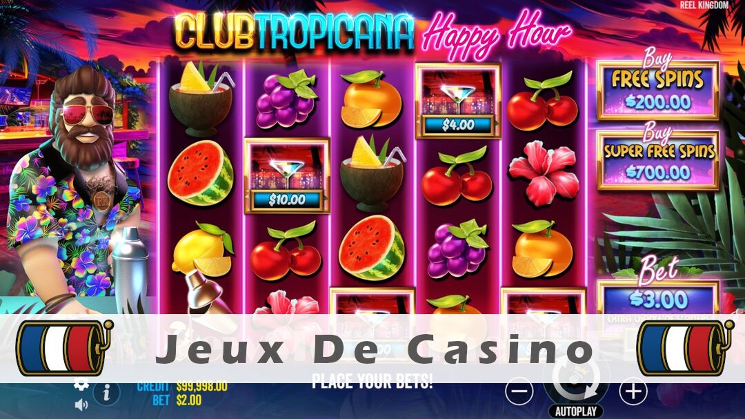 Démo de la machine à sous Club Tropicana Happy Hour Slot
