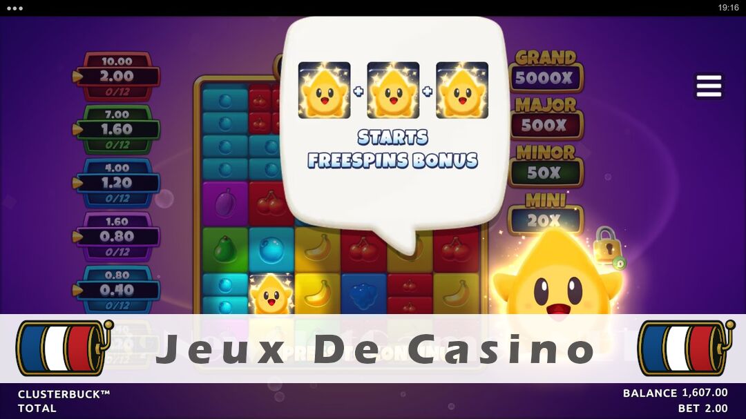 Démo de la machine à sous ClusterBuck Slot