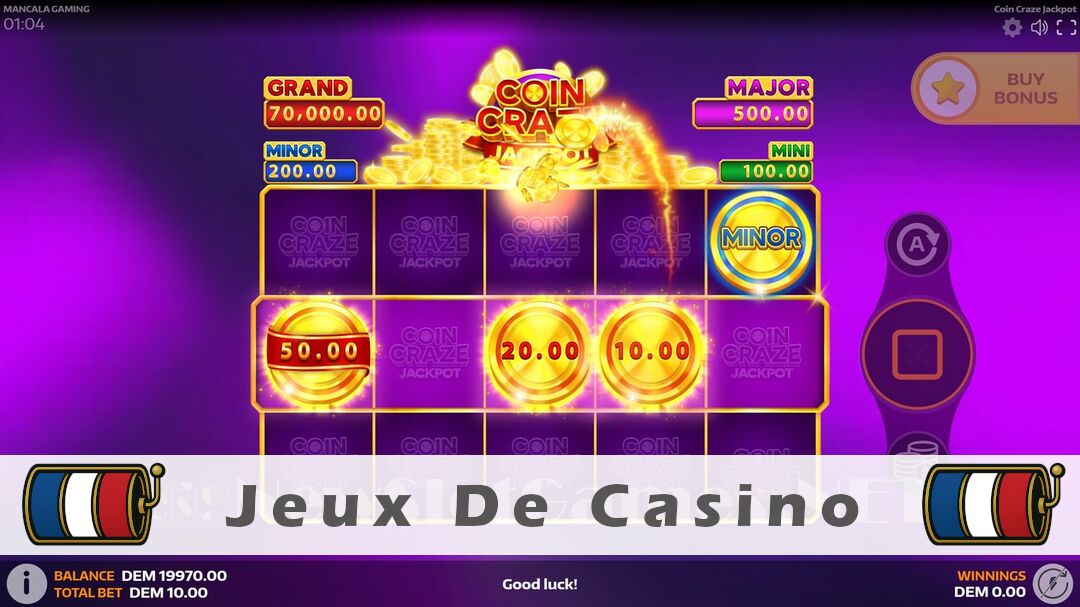 Démo de la machine à sous Coin Craze Jackpot Slot