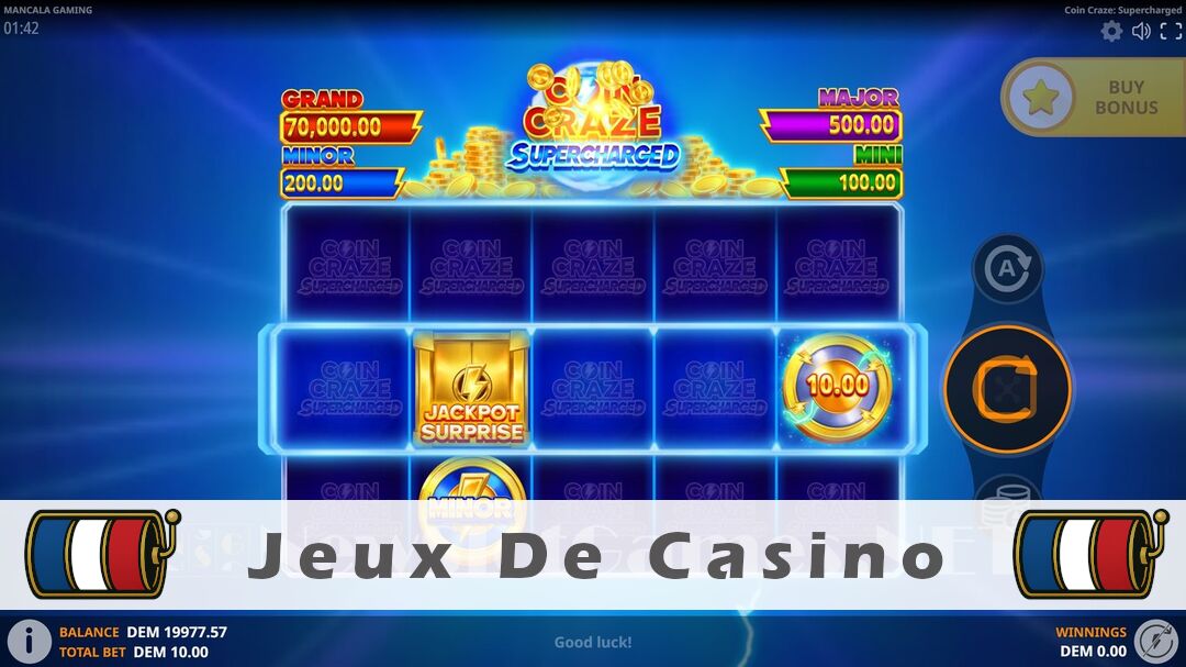 Démo de la machine à sous Coin Craze Supercharged Slot