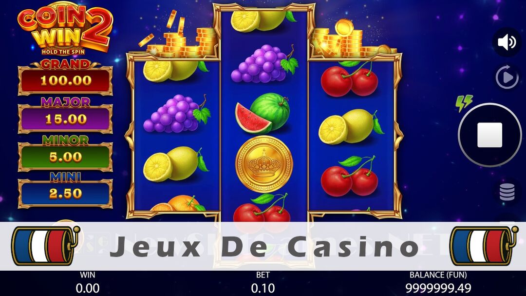 Démo de la machine à sous Coin Win 2 Hold the Spin Slot