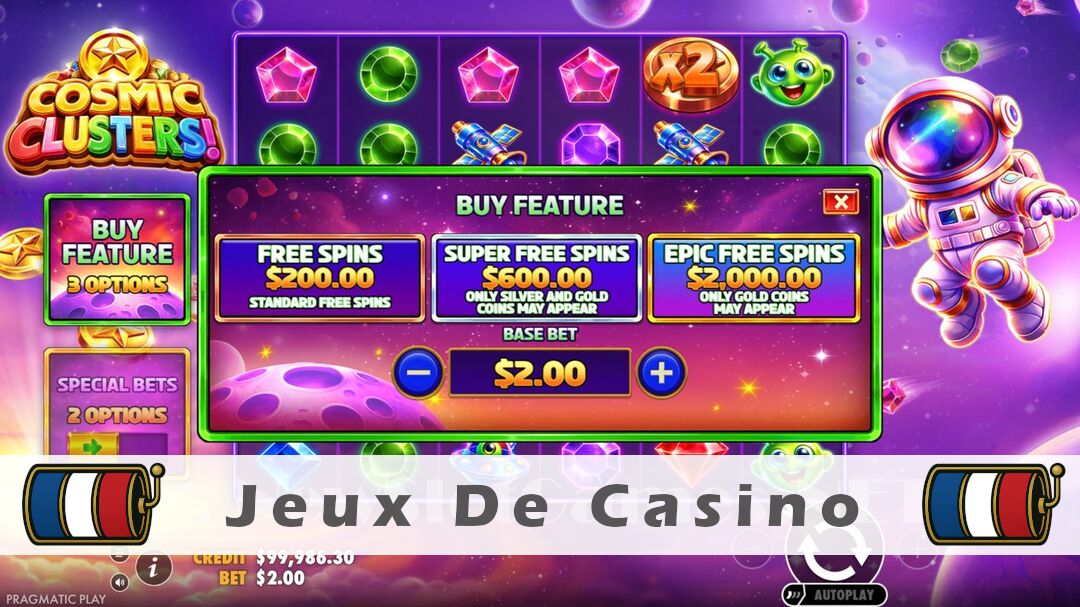 Démo de la machine à sous Cosmic Clusters! Slot