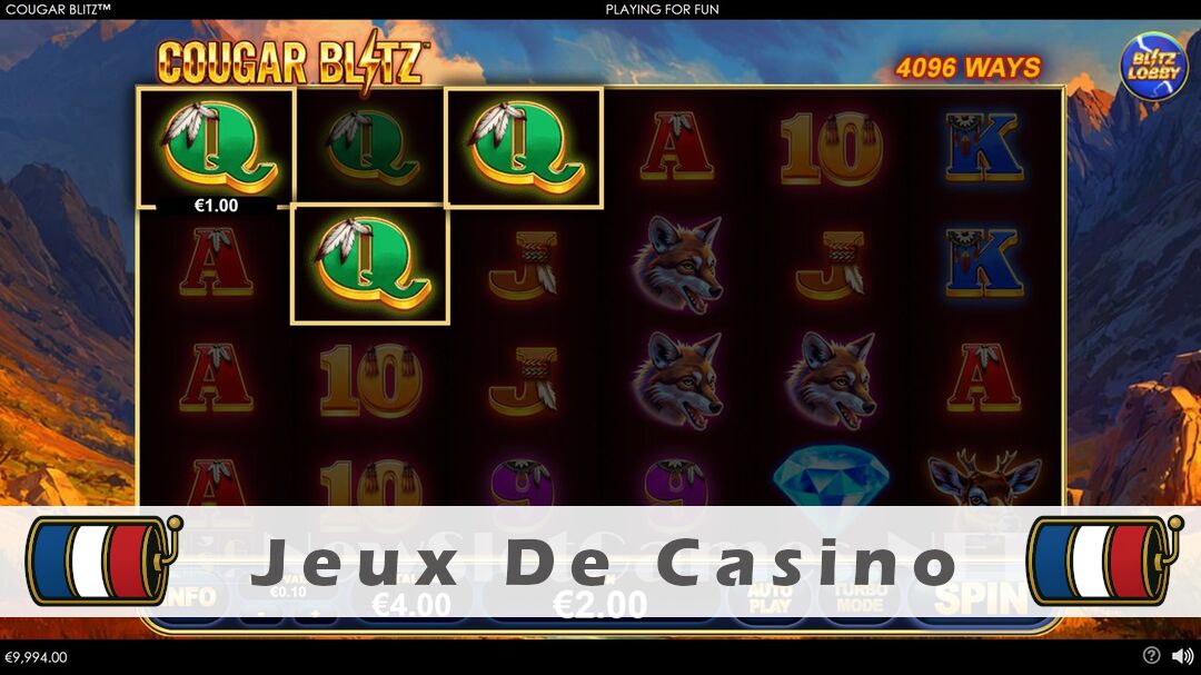 Démo de la machine à sous Cougar Blitz Slot