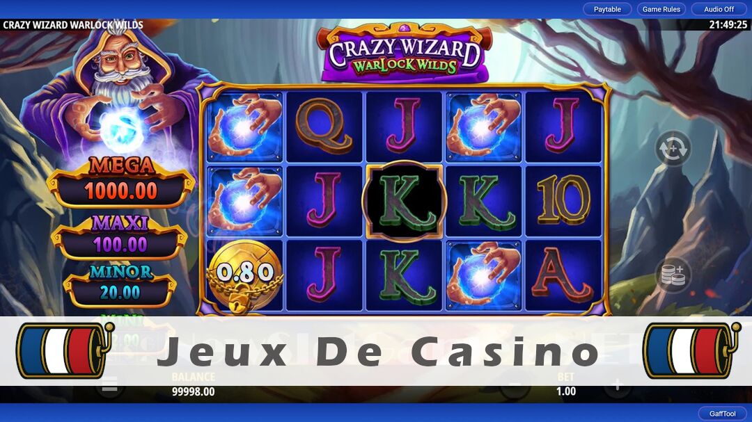 Démo de la machine à sous Crazy Wizard Warlock Wilds Slot