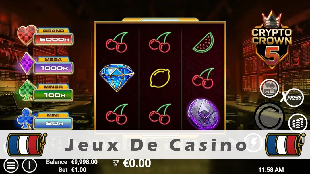 Démo de la machine à sous Crypto Crown 5 Slot